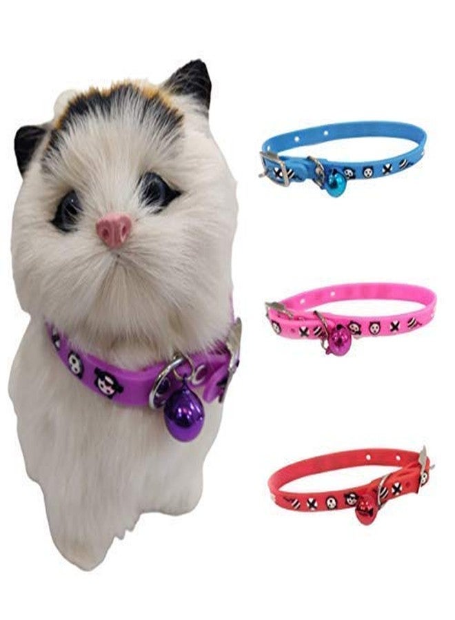 Petlicious & More 10mm Silicone Collar with Bell for Small Dogs, Kittens & Puppies (Pack of 4) - Image 2